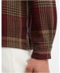 Men's Barbour Millom Relaxed Houndstooth Shirt - Red
