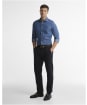Men's Barbour Burnett Tailored Twill Shirt - Denim Blue