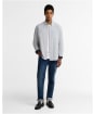 Men's Barbour Authentic Striped Oxford Shirt - Forest