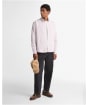 Men's Barbour Authentic Striped Oxford Shirt - Dark Red
