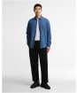 Men's Barbour International Dufton Chambray Shirt - Mid Blue