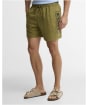Men's Barbour International Large Logo Swim Shorts - Cable Olive