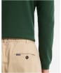 Men's Barbour Washed Stretch Twill Relaxed Fit Trouser - Light Stone