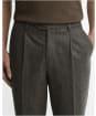 Men's Barbour Fairford Herringbone Trouser - Grey Marl