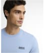 Men's Barbour International Small Logo Tee - Powder Blue