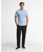 Men's Barbour International Small Logo Tee - Powder Blue