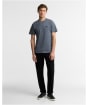 Men's Barbour International Small Logo Tee - Washed Charcoal