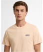 Men's Barbour International Small Logo Tee - Bleached Apricot