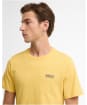 Men's Barbour International Small Logo Tee - Misted Yellow