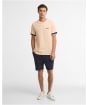 Men's Barbour International Deep Cuff Evan Tipped T-Shirt - Bleached Apricot
