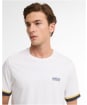 Men's Barbour International Deep Cuff Evan Tipped T-Shirt - New White