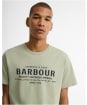 Men's Barbour Moorside Logo T-Shirt - Mineral Green