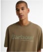 Men's Barbour Milburn Logo Relaxed T-Shirt - Clay