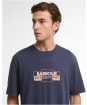 Men's Barbour International Leighton Graphic T-Shirt - Oxford Navy