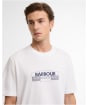 Men's Barbour International Leighton Graphic T-Shirt - White