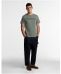 Men's Barbour Halstow Logo Tailored T-Shirt - Agave Green