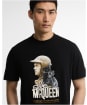 Men's Barbour International Steve McQueen Rainey Graphic T-Shirt - Black
