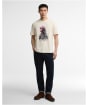 Men's Barbour International Steve McQueen Rainey Graphic T-Shirt - Chalk