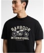 Men's Barbour International Eric Graphic T-Shirt - Black