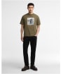 Men's Barbour International Eric Graphic T-Shirt - Mid Olive