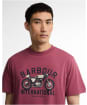 Men's Barbour International Eric Graphic T-Shirt - Maroon