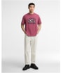 Men's Barbour International Eric Graphic T-Shirt - Maroon