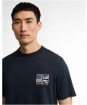 Men's Barbour International Steve McQueen Grange Graphic T-Shirt - Navy