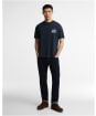Men's Barbour International Steve McQueen Grange Graphic T-Shirt - Navy