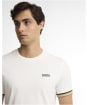 Men's Barbour International Newport Tipped T-Shirt - Whisper White