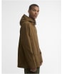 Men's Barbour Hooded Domus Waterproof Jacket - Dark Sand