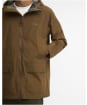 Men's Barbour Hooded Domus Waterproof Jacket - Dark Sand