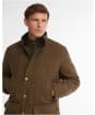 Men's Barbour Hereford Tweed Wool Jacket - Moss Green