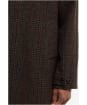 Men's Barbour Lorden Check Wool Overcoat - DARK OAK CHECK