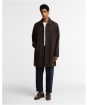 Men's Barbour Lorden Check Wool Overcoat - DARK OAK CHECK