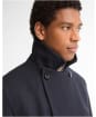 Men's Barbour Polzeath Wool Pea Coat - Navy