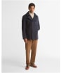Men's Barbour Polzeath Wool Pea Coat - Navy