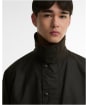 Men's Barbour Oversized Transport Waxed Jacket - Dark Brown