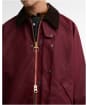Men's Barbour Oversized Transport Waxed Jacket - Biking Red