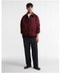 Men's Barbour Oversized Transport Waxed Jacket - Biking Red