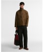 Men's Barbour Oversized Transport Waxed Jacket - Sand