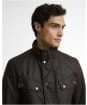 Men's Barbour International Tourer Duke Waxed Jacket - Dark Brown