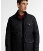 Men's Barbour Winter Sapper Waxed Jacket - NAVY / SHADOW