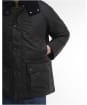 Men's Barbour Modern Beaufort Waxed Jacket - NAVY / SHADOW