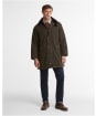Men's Barbour Country Waxed Mac Jacket - Fern
