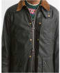 Men's Barbour Festive Ashby Waxed Jacket - SAGE / EVERGREEN