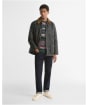 Men's Barbour Festive Ashby Waxed Jacket - SAGE / EVERGREEN