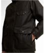 Men's Barbour Re-Engineered Sordale Waxed Jacket - Dark Brown