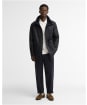 Men's Barbour Modern Powell Waxed Jacket - Navy