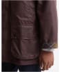 Men's Barbour Icons Beaufort Waxed Jacket - Bordeaux