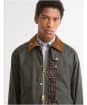 Men's Barbour Icons Beaufort Waxed Jacket - Sage